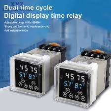 DH48S-S 0.1S-99H 8 Pin Adjustable Time Delay Timer Relay and PF083A-E Relay Base DC12V/24V AC220V AC380V (240VAC)