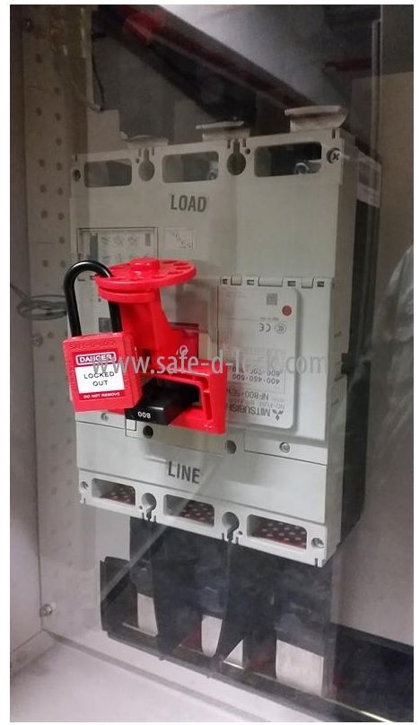 SAFE-D-LOCK LARGE CIRCUIT BREAKER LOCKOUT