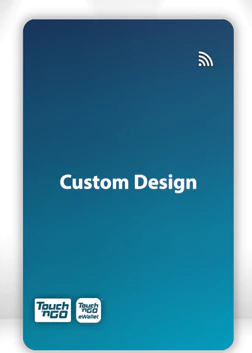 Custom TNG NFC Card with Half-side print, card holder, box & logo sticker