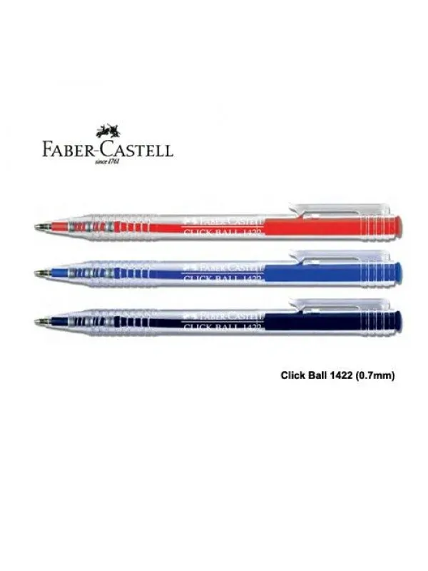 Faber Castell 1422 click ball pen 0.7mm black
