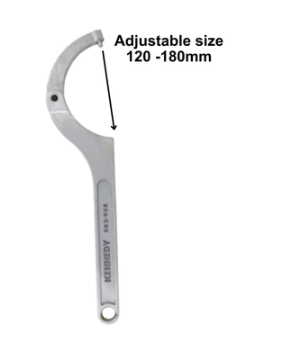 KENNEDY 32-75mm 50-120mm C Hook Adjustable Wrench