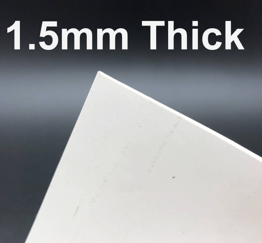 WHITE NEOPRENE RUBBER SHEET 1.5MM THICK HARDNESS 60 SHOREA