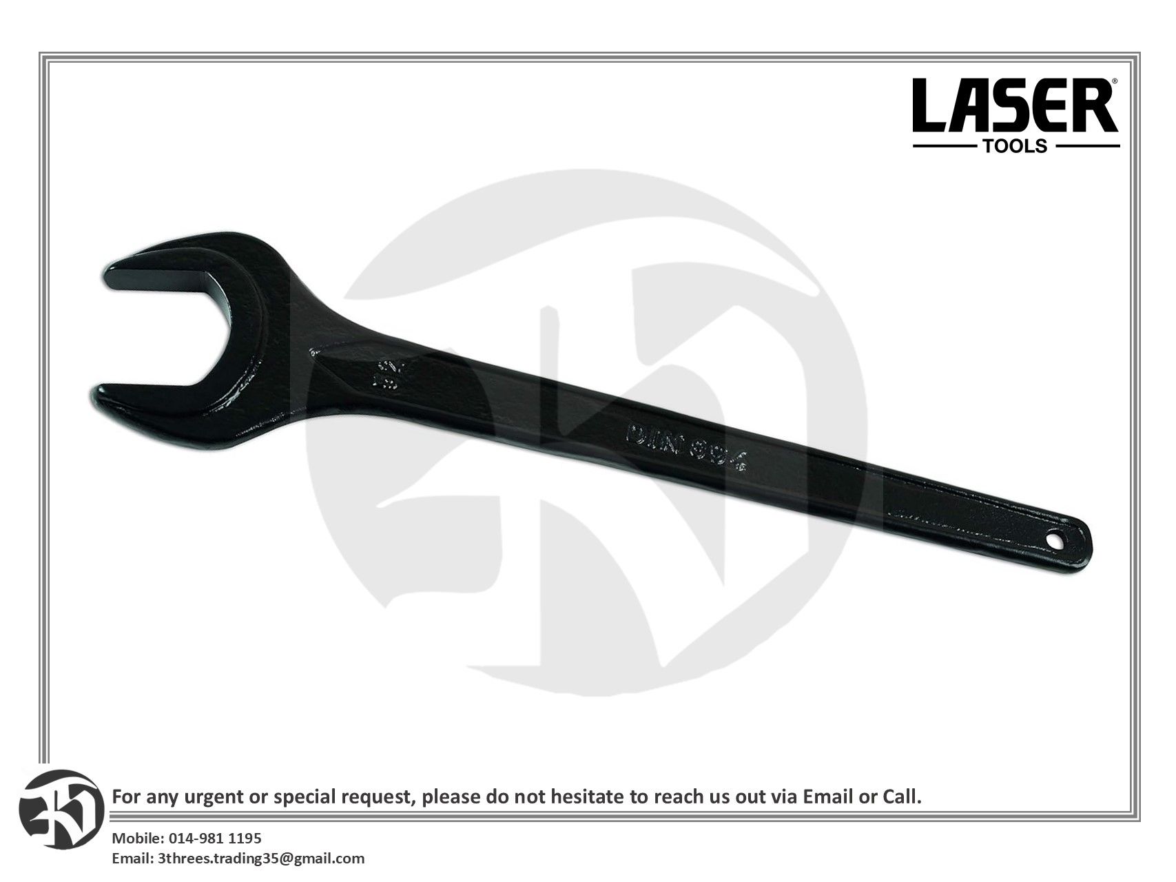 Laser Single Ended Spanner 52mm