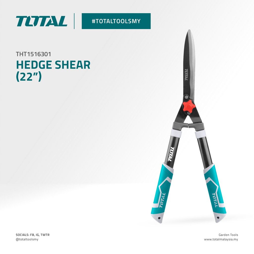 TOTAL THT1516301 HEDGE SHEARS (CUTTING CAPACITY MAX. DIAMETER: 6MM)
