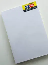 A4 STICKER WHITE-100'S/PKT
