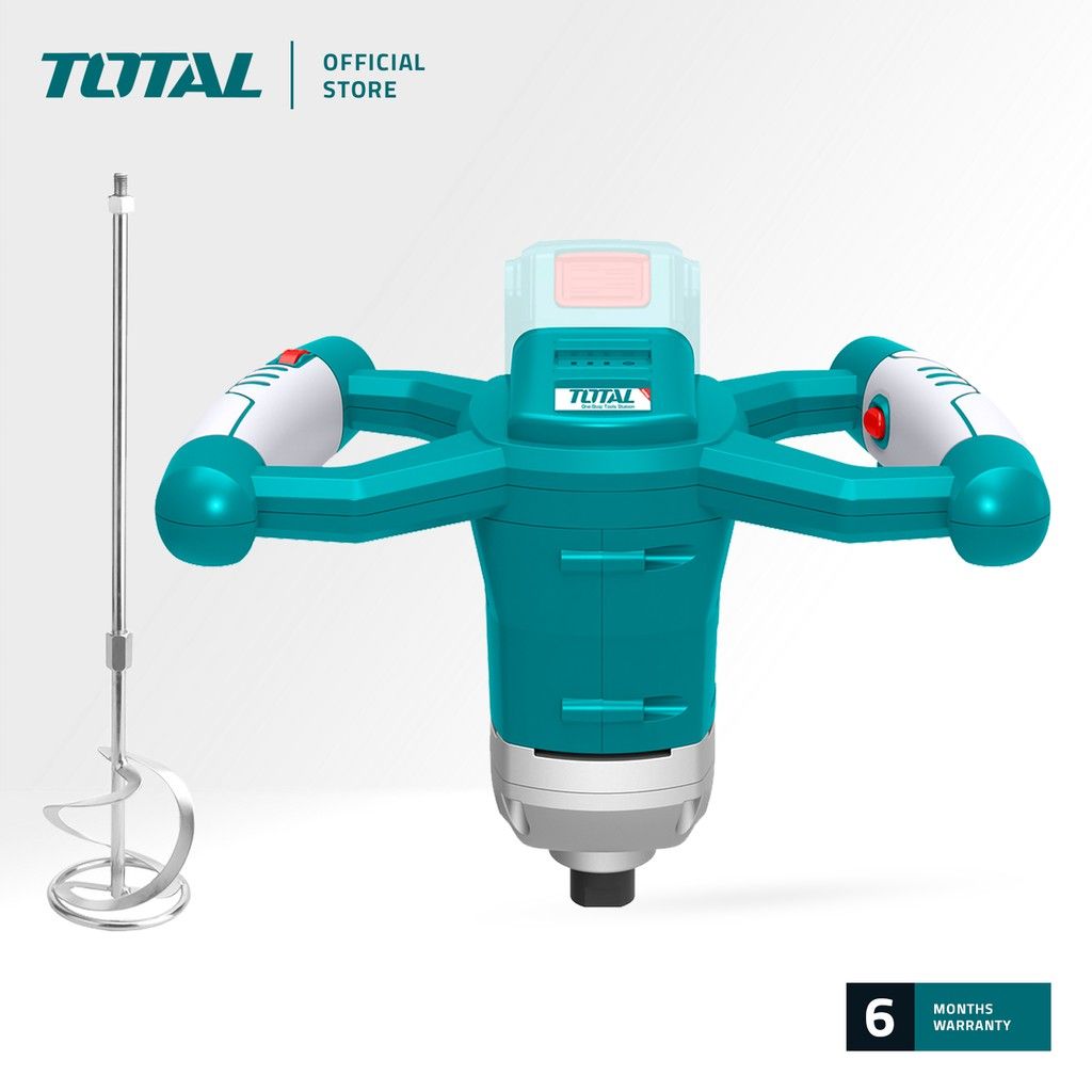 TOTAL TMXLI2001 LI-ION CORDLESS MIXER (PACKAGE COMES WITH 1 PC MIXING PADDLE (600MM * 120MM) 1 PC WRENCH)