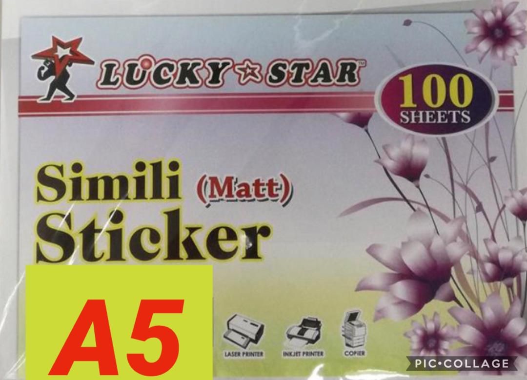 Lucky Star Simili (Matt) Sticker (100s/pack)