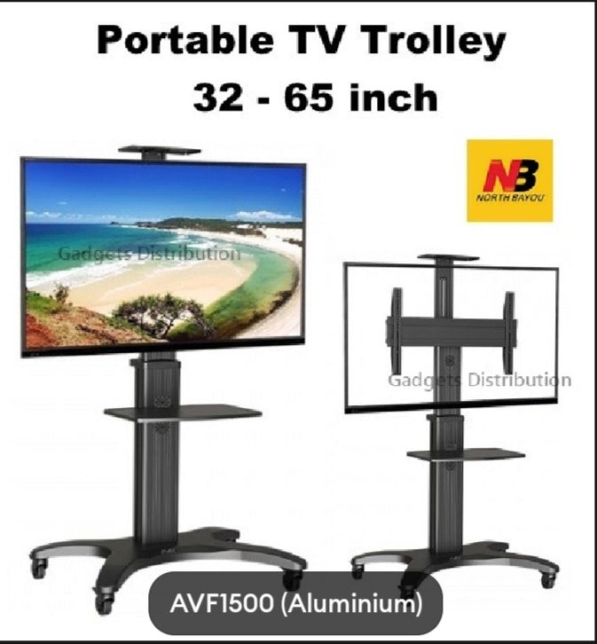 NB Stand Portable Mobile Trolley 32-70 inch Height Adjustable