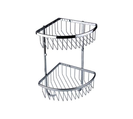 Abagno Double Layer Corner Basket With Hook