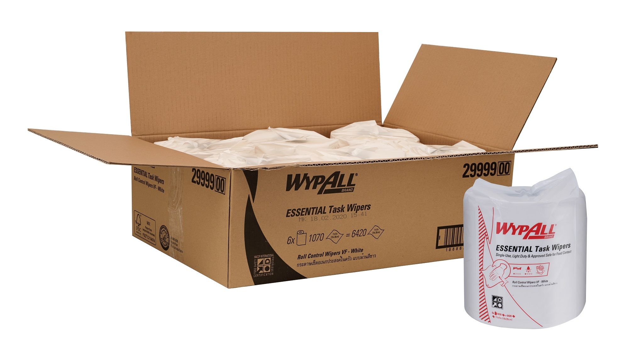 Wypall Clinical Roll L10 1 Ply 4 x 150m