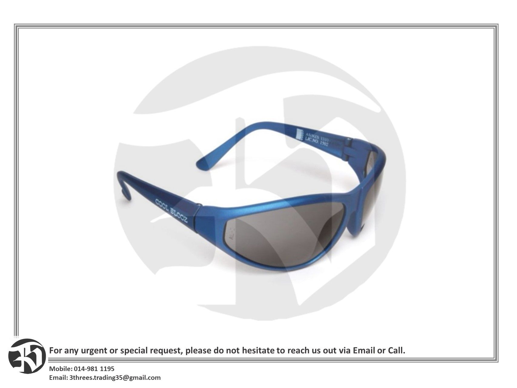 SAFETY GOGGLE MSA 220168 SMOKE GLASS