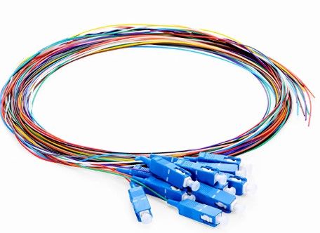 Premium Pigtail LC/UPC, G657A1, LSZH, Simplex 0.9mm, 1m, 12-Colors/Set