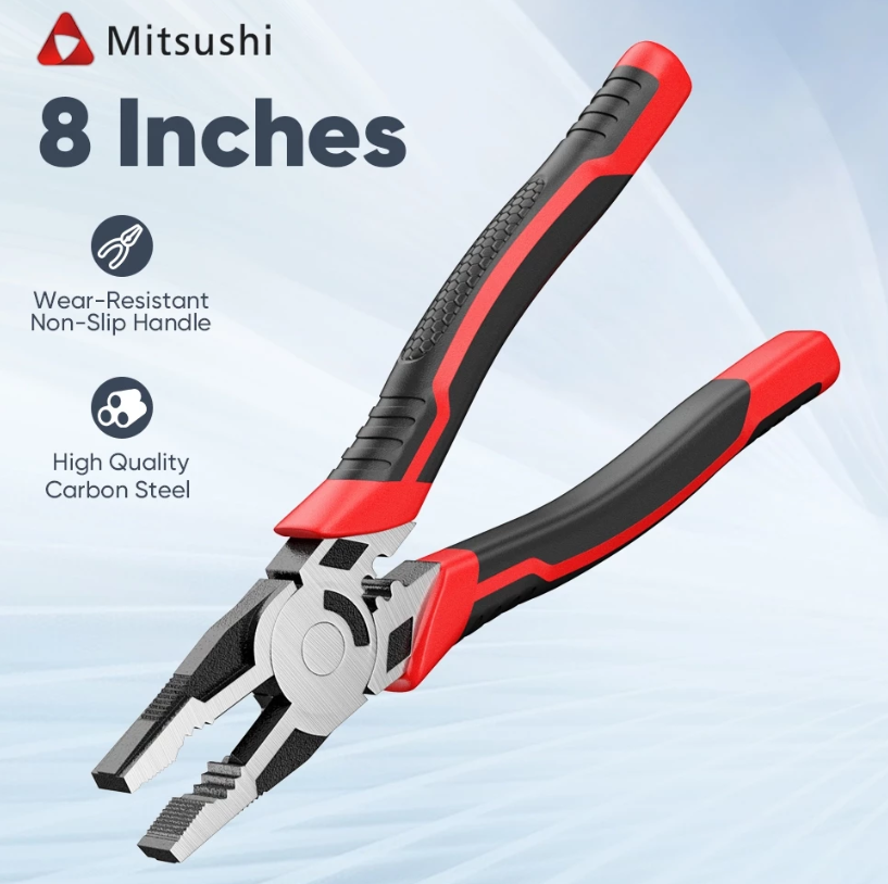 MITSUSHI MULTIFUNCTIONAL STEEL WIRE PLIERS (5-IN-1) 8 INCH