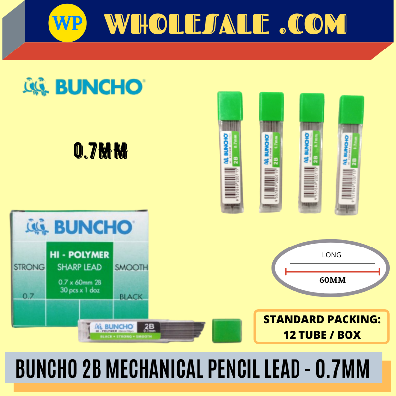 Buncho Hi-Polymer Sharp Lead 0.7mm / Buncho / Lead / Mechanical Pencil Lead / Mechanical Pencil Refill / 0.7MM / Buncho Hi-Polymer Sharp Lead 0.7mm