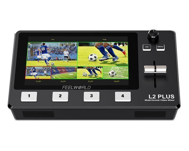 FEELWORLD L2 Plus 5.5 Inch LCD Touch Screen PTZ Control Chroma Key USB3.0 Output Key Built-in Chroma Key and Logo Overlay USB3.0 Live