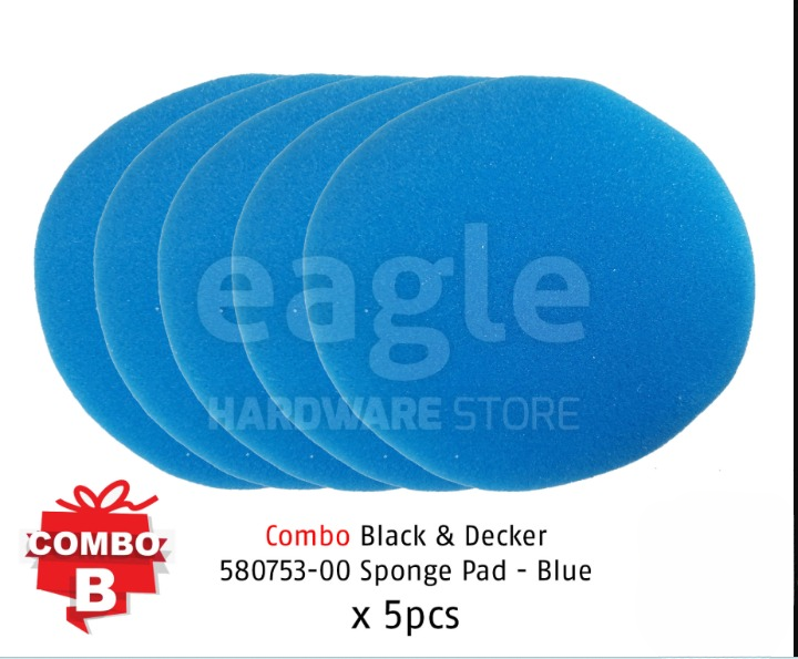 BLACK & DECKER SPONGE OR BONNET PAD ( KP600, 580753-00, 580753-01 )