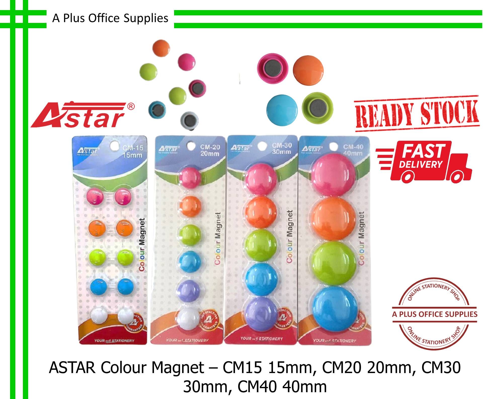 ASTAR Colour Magnet / Magnet Bewarna - CM20 20mm