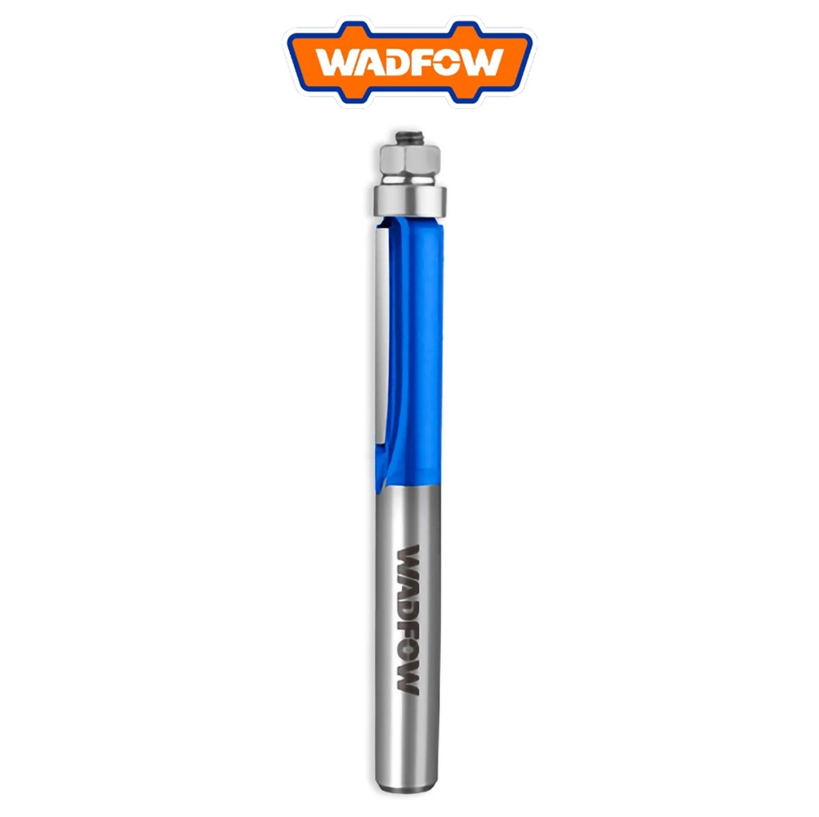WADFOW FLUSH TRIM ROUTER BIT W/ BEARING (8MM) CUT HEIGHT: 20MM, 6MM SHANK (WRG7402)