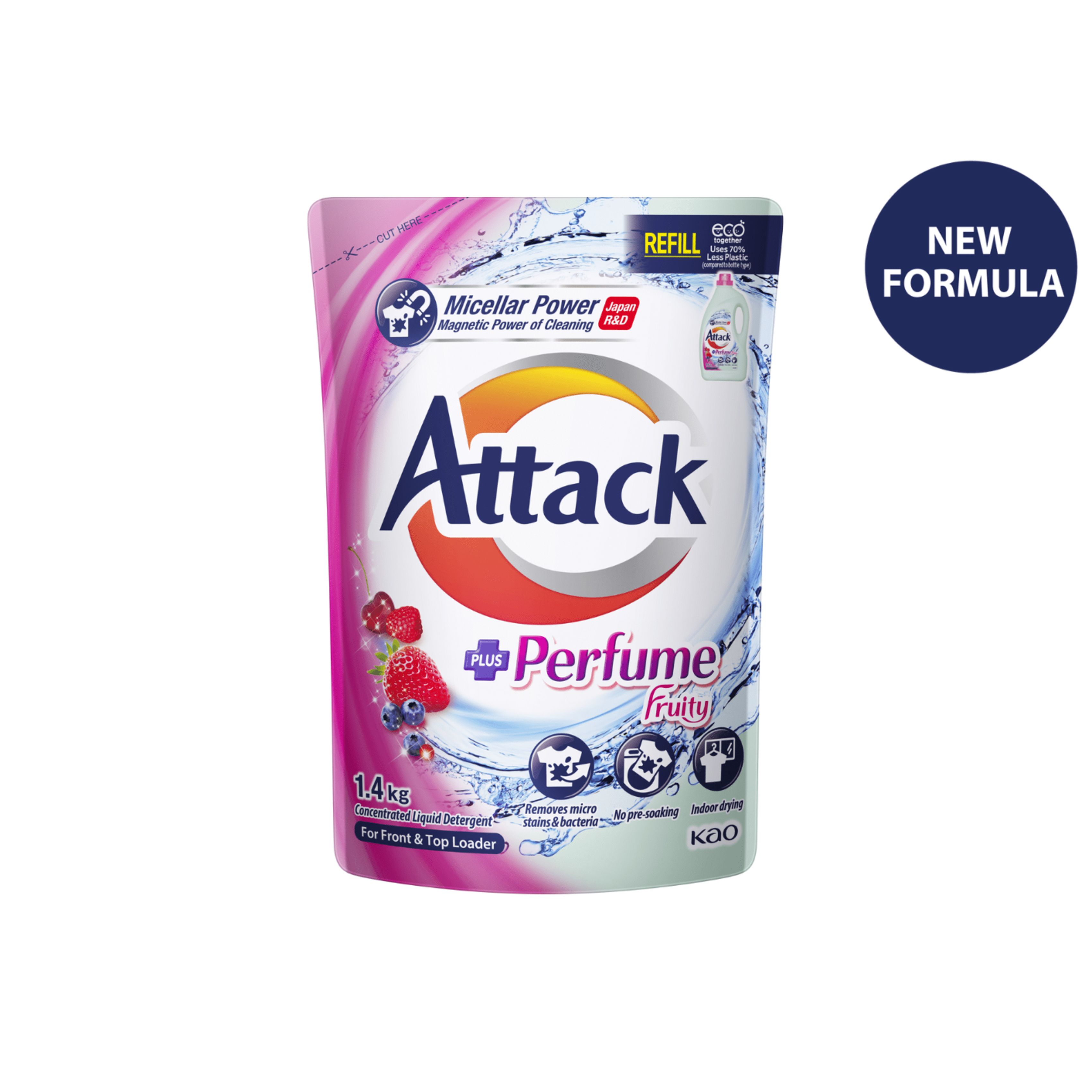ATTACK LIQ FRUITY PERFUME  REF 1400G (Refill Pack)
