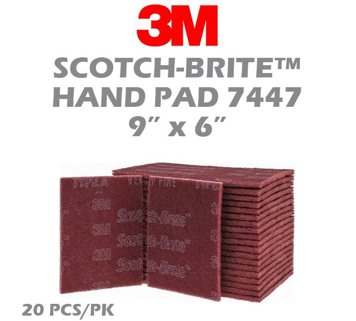 3M SCOTCH BRITE HAND PAD 7447 (20PCS)
