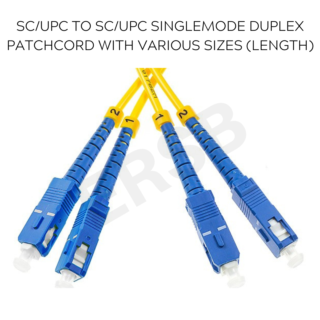 SC/UPC TO SC/UPC SINGLEMODE DUPLEX PATCHCORD