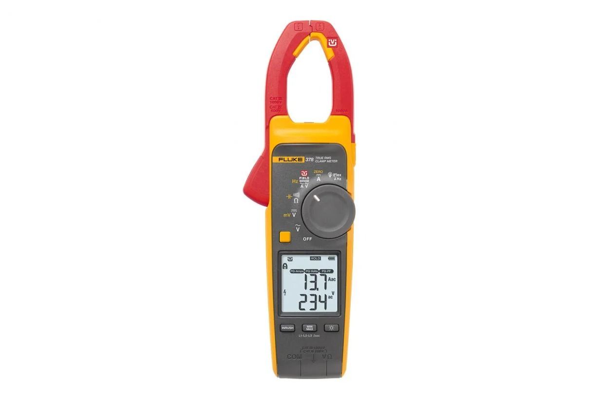 Fluke 378 1000A AC/DC TRMS NONCONTACT VOLTAGE CLAMP W/PQ INDICATOR,IFLEX