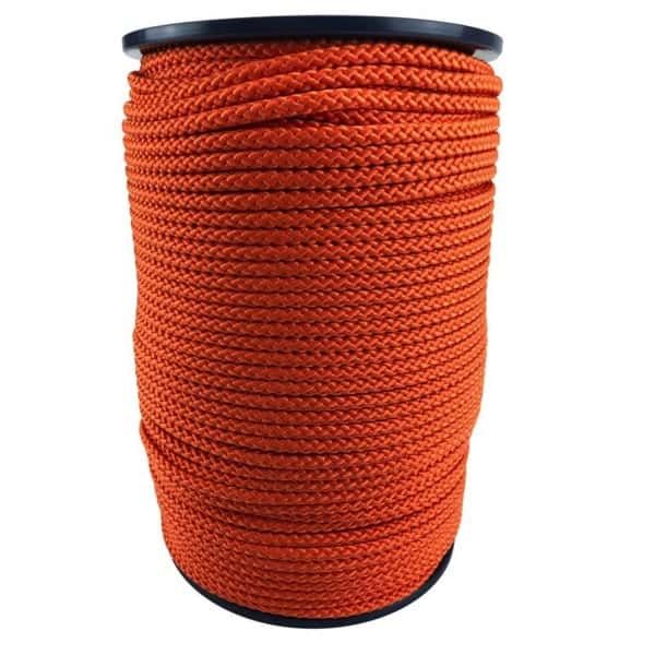 Others *10mm Orange Braided Polypropylene Rope x 100 Metres