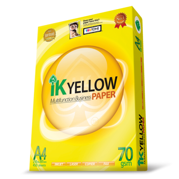 IK Yellow (Indah Kiat) A4 paper 80 gsm 70 gsm 500 Sheets