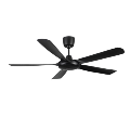 Panasonic Bayu 5 Remote Ceiling Fan 56" 5 ABS-GF Blade DC Motor 5 Speed (Black)