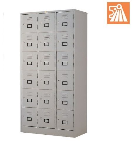 LION 18-COMPARMENT LOCKER WITH KEYLOCK