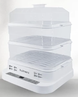 *Hulmers Electric food Steamer 3 Layers 26L come with Tray (white)