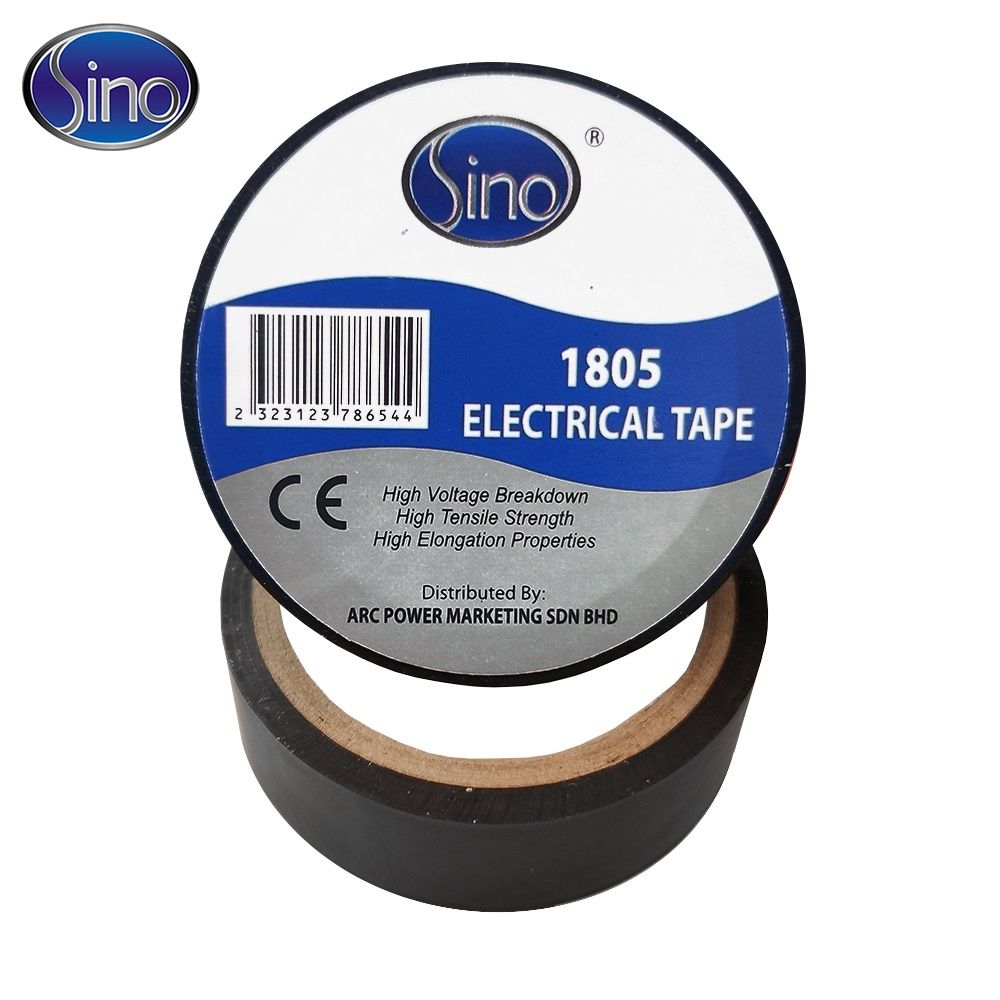 SINO PVC Tape 1805 Electrical Wire Insulating Tape (Black Tape/Color Tape)