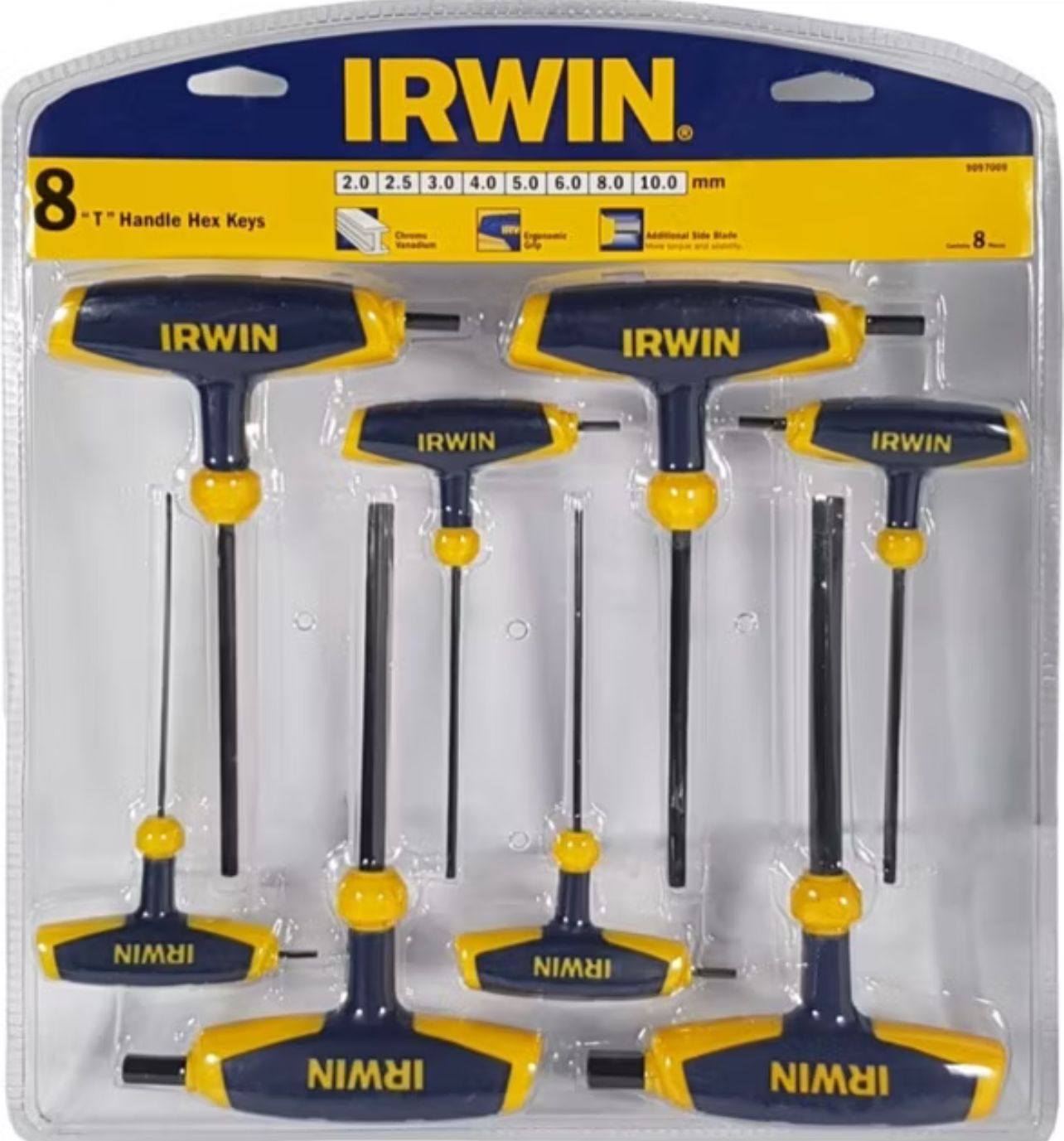 Irwin Handle T Handle Hex Key Set 8 pcs @Metric 2.0mm - 10.0mm #100% Original