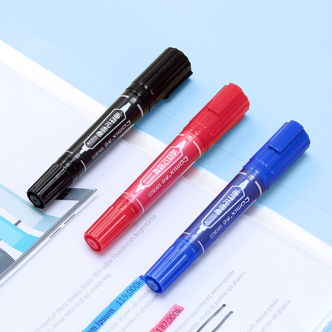 Comix MK803 Double-Tip Permanent Marker 2–6mm