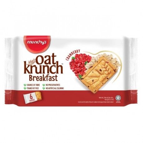 (Loose Pack) Oat Krunch Breakfast Cranberry 192 g