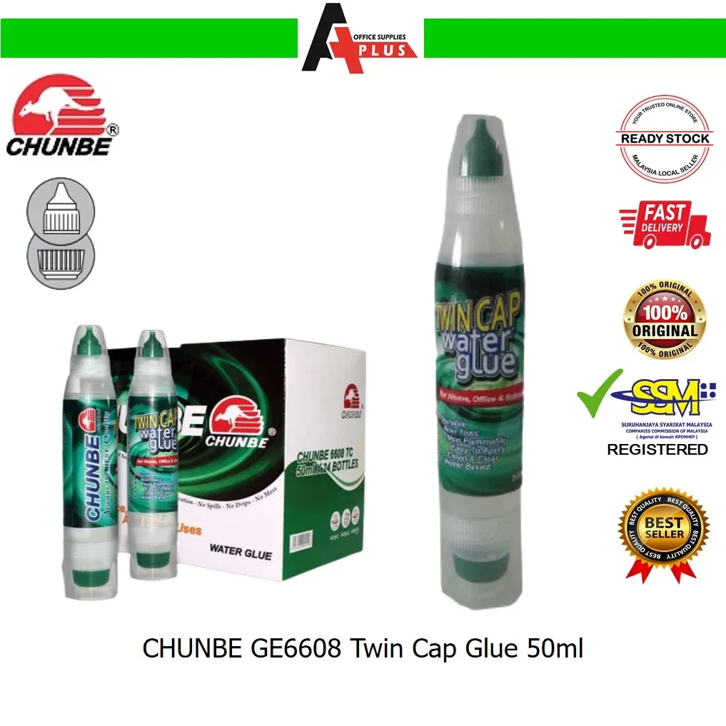 CHUNBE Twin Cap Glue GE6608 500ml / Gam Cecair
