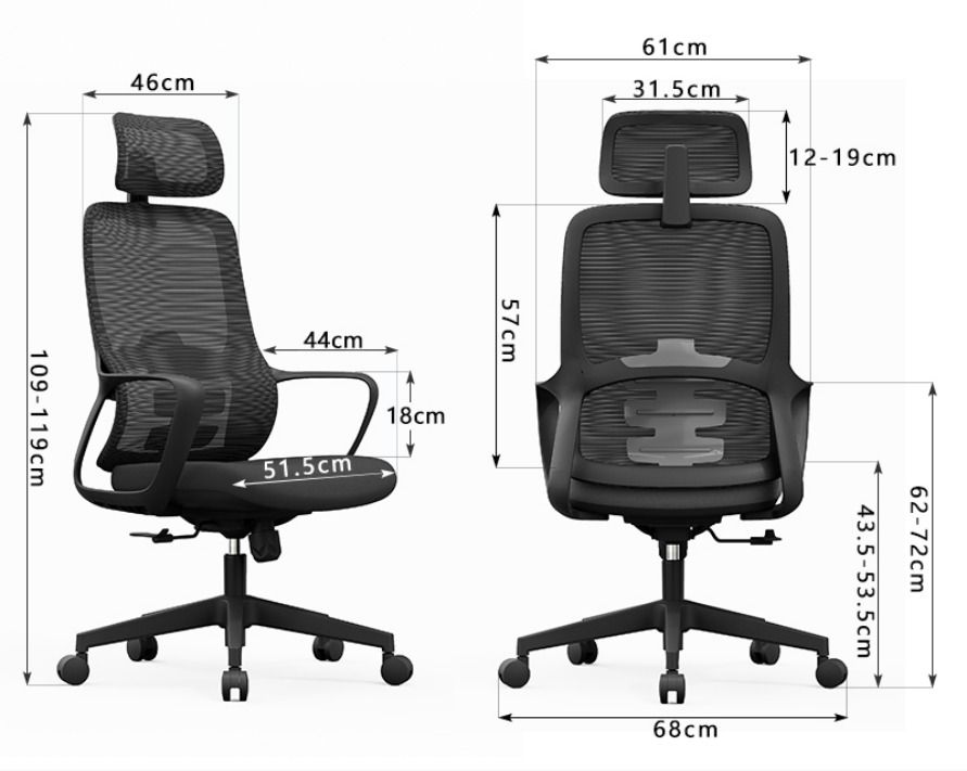 High Back Office Chair (C-A 853 & C-B 853)
