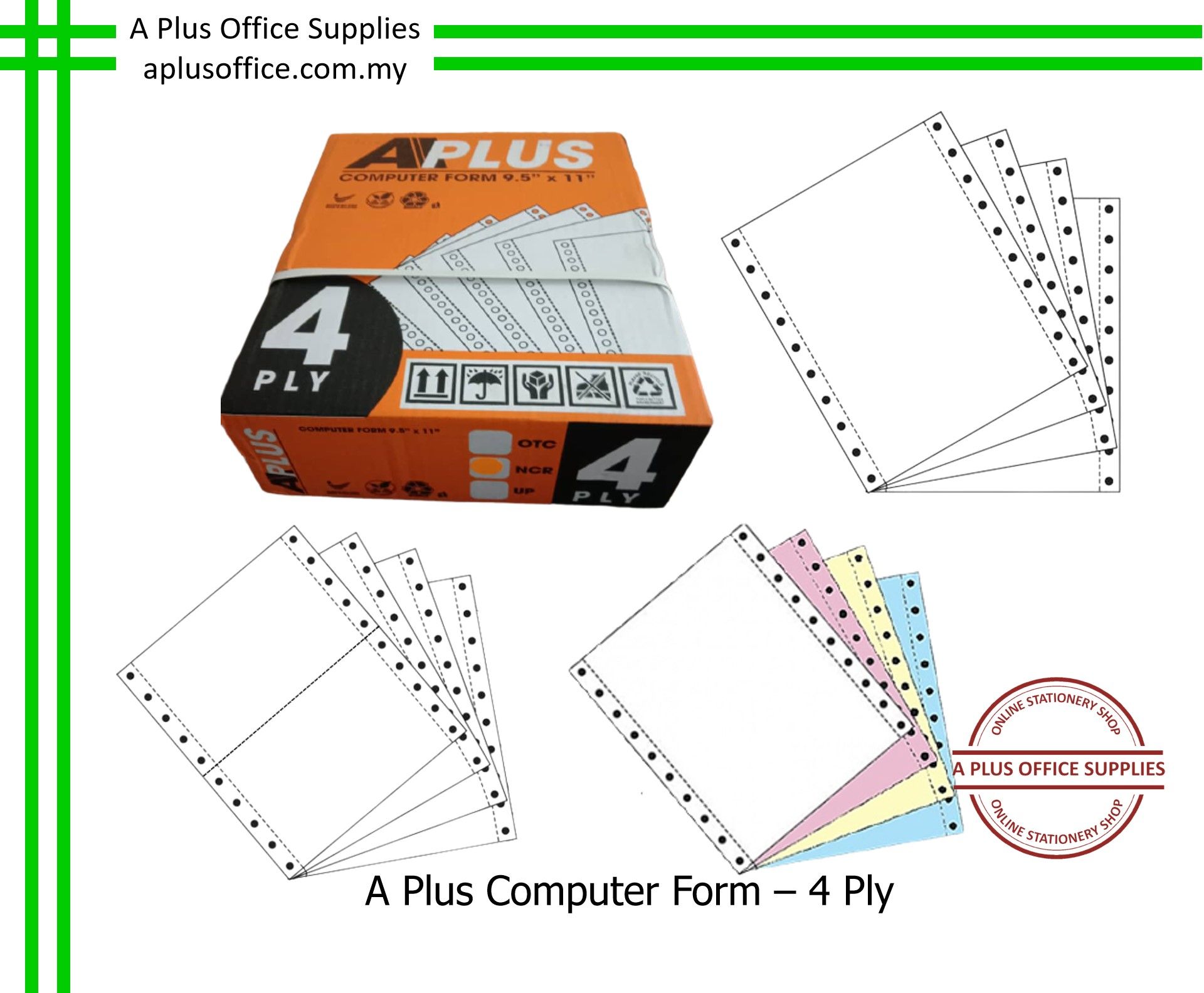 A PLUS Computer Form - 4 Ply
