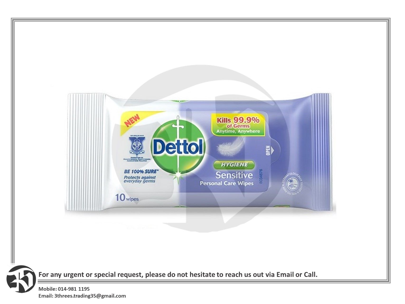 Dettol Wipes Sensitive