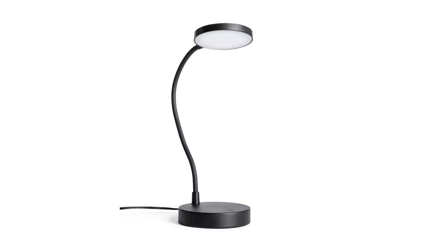 *LED Lamp Long Arm Folding Metal Table (BLACK)