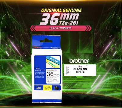 BROTHER 36MM LABEL -ALL COLOUR / TZE TAPE / BROTHER TAPE / LABELLING TAPE 36MM / BROTHER LABEL