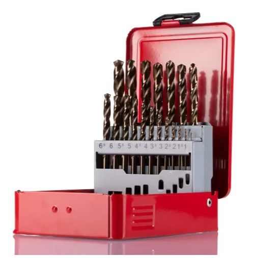 RS PRO 19-Piece Twist Drill Bit Set for Metal