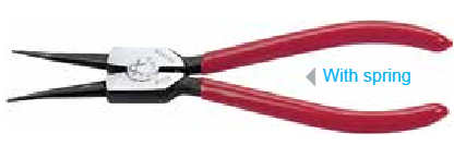 Temo 5-1/2"/140mm, 10-25mm External Circlip Pliers - Straight Nose