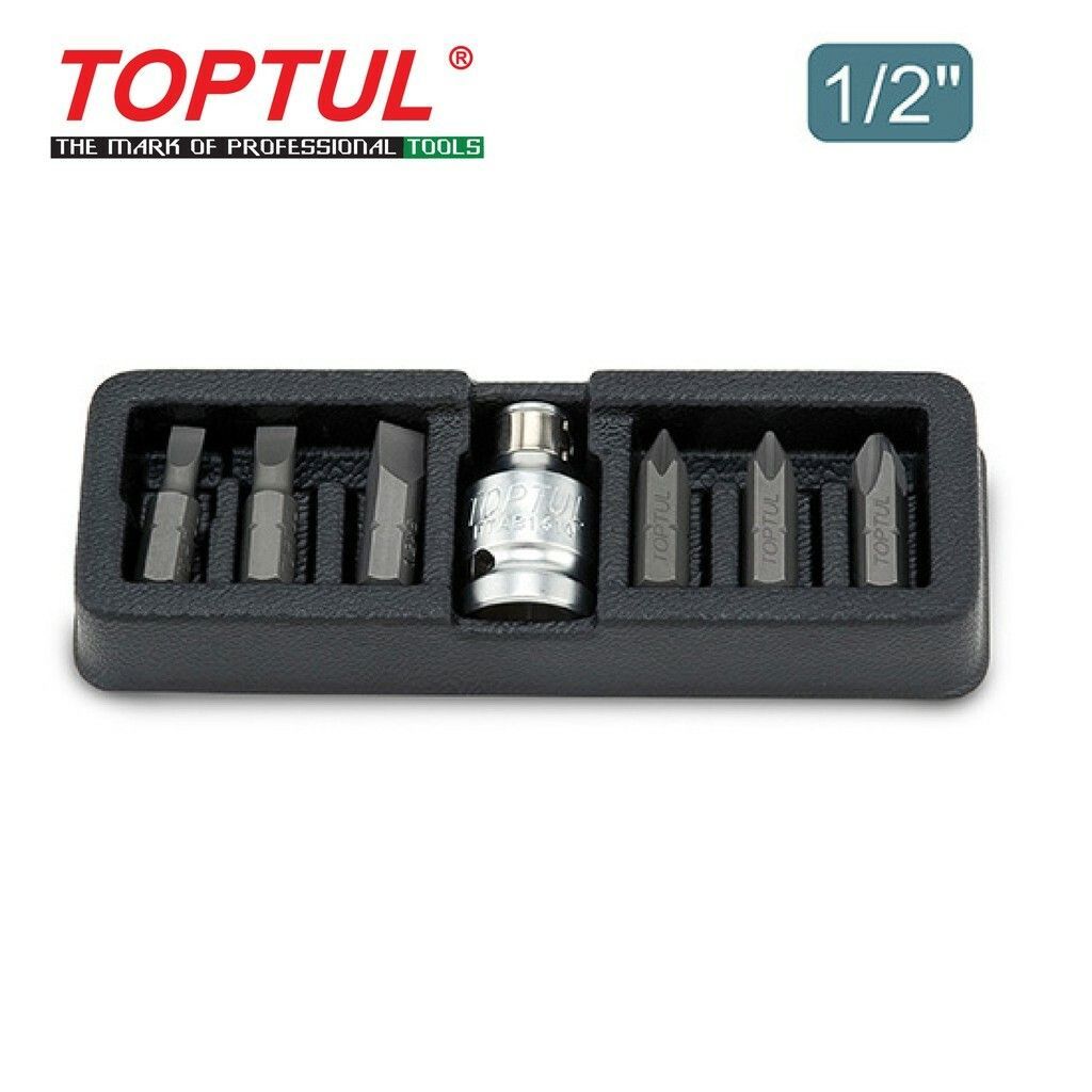 TOPTUL SCREWDRIVER BIT SET (7 PCS) GAAT0709