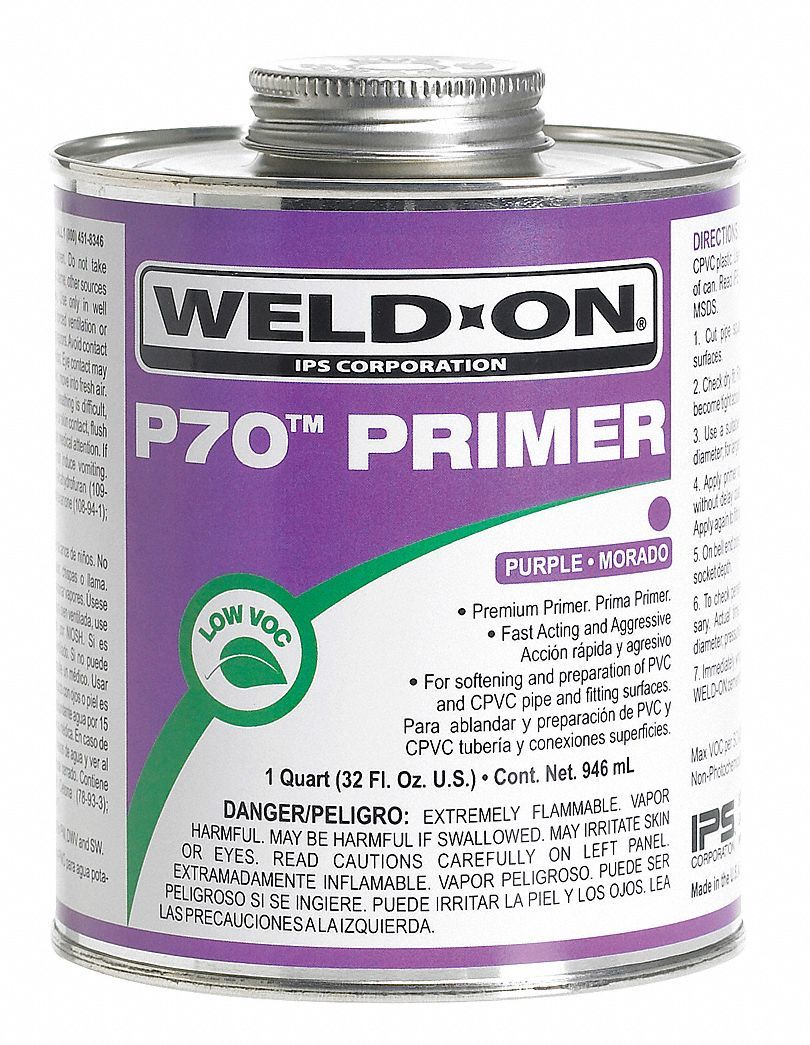 Weld-On *Weld-On P70 Purple Primer for PVC/CPVC 946ml