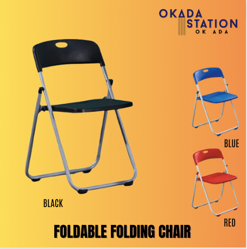 PLASTIC FOLDABLE FOLDING CHAIR / KERUSI LIPAT / FOLDING CHAIR