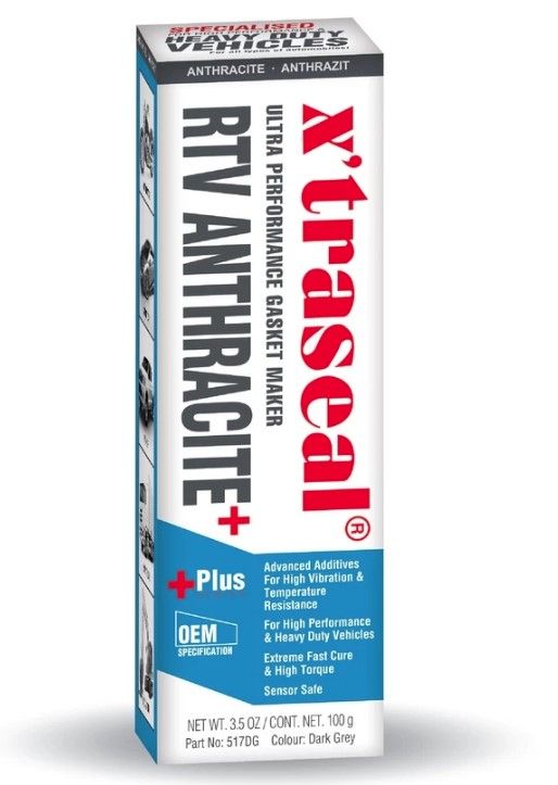 X'TRASEAL PLUS SERIES ANTHRACITE+ RTV GASKET MAKER 100G