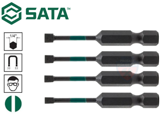 Sata 10PC 1/4’’ IMPACT BITS, 29MM L, T8