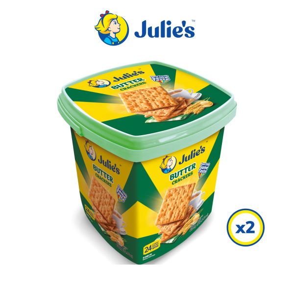 Julie's Butter Crackers (600g x 2 Tubs)