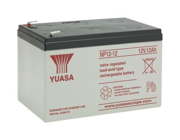 *Yuasa 12V NP12-12 Sealed Lead Acid Battery - 12Ah